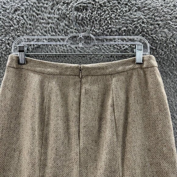 LOFT Skirt Women's 8 Beige Houndstooth Print Pencil Skirt Ladies 8 - Picture 11 of 14